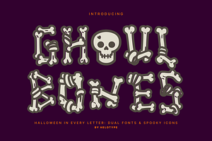 Ghoul Bones Display Font