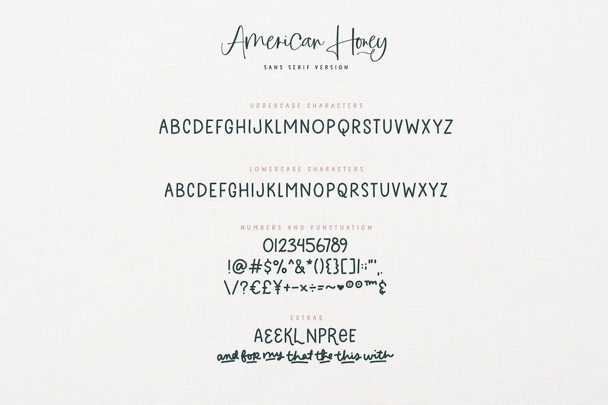 American Honey | Script & Sans, a Font by Callie Rian & Co. (Photo 23 of 27)