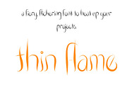 Font Thin Flame Fire Flickering Set, a Script Font by PageLightStudios (Thumbnail 2 of 4)