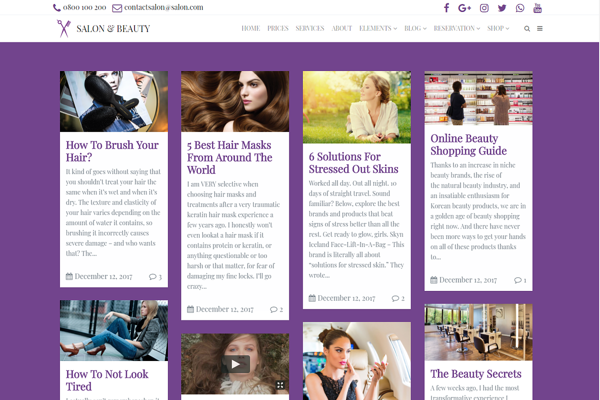 Salon - Beauty WordPress Theme, a WordPress Template by Visualmodo (Photo 11 of 18)