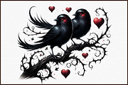 Gothic Valentines Day Clipart PNG, an Illustration by Sublimation Artist (Thumbnail 3 of 6)