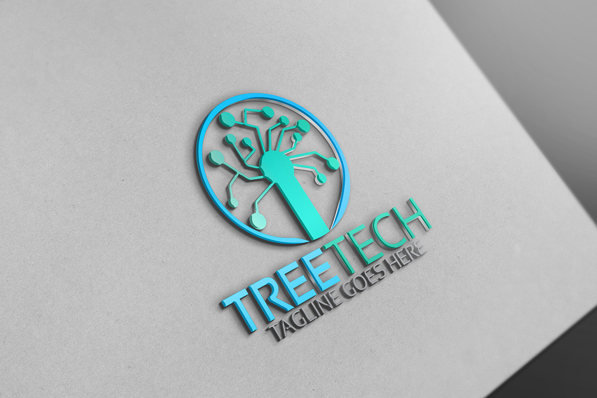 Tree Tech Logo, a Branding & Logo Template by Josuf Media