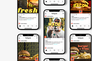 Burger Restaurant Canva Templates, a Social Media Template by Creative Media Box (Thumbnail 2 of 2)