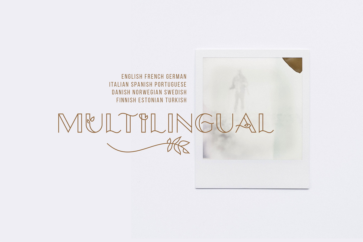 Foliar - Thin Line Logo Font, a Sans Serif Font by Struvictory.art (Photo 7 of 9)