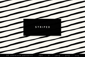 Striped Seamless Patterns Set, a Pattern Graphic by Curly_Pat