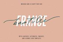 Bastille Modern Font Duo