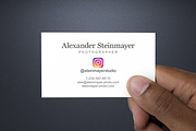 Instagram Business Card Template PSD, a Business Card Template by ElephantArts (Thumbnail 5 of 7)