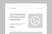 Landing Page Wireframe Template, a Landing Page Template by ContestDesign (Thumbnail 2 of 6)