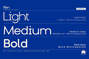 Ren - Sans serif font family, a Sans Serif Font by Artistic & Unique (Thumbnail 7 of 15)