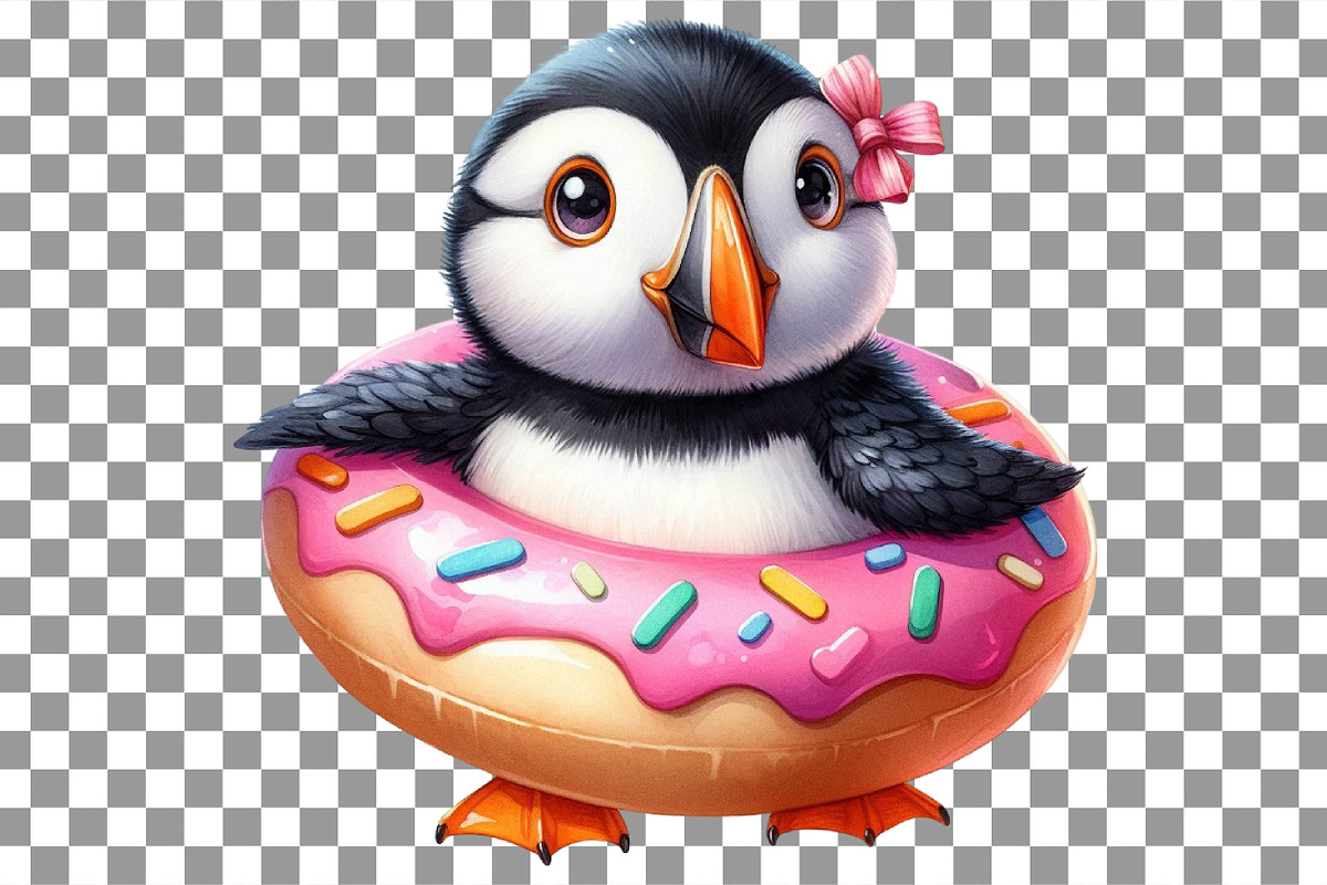 Watercolor Summer Bird Clipart, an Illustration by Black Bird Studio (Photo 5 of 6)