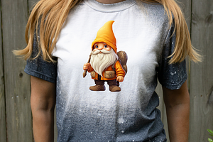 Orange Gnome Clipart Bundle