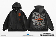 Zip Hoodie Mockup, a Hoody Mockup by Irhasalfahad (Thumbnail 2 of 4)