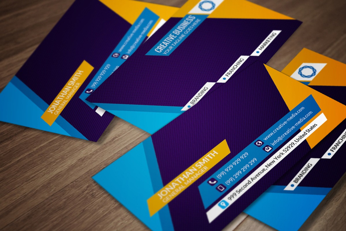 Corporate Business Card CM057, a Business Card Template by annozio (Photo 1 of 4)