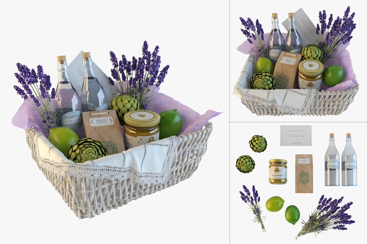 Provence decor basket, an Object 3D Model by kookamunga (Photo 1 of 7)