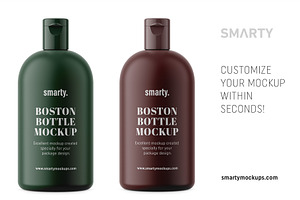 Matt Boston Bottle Mockup