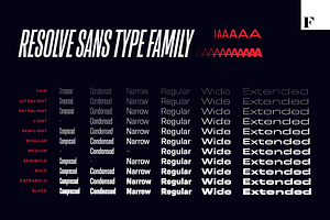 Resolve Sans Superfamily