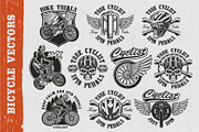 Bicycle Vectors Bundle, a Transportation Illustration by Harry Kasyanov (Thumbnail 1 of 3)