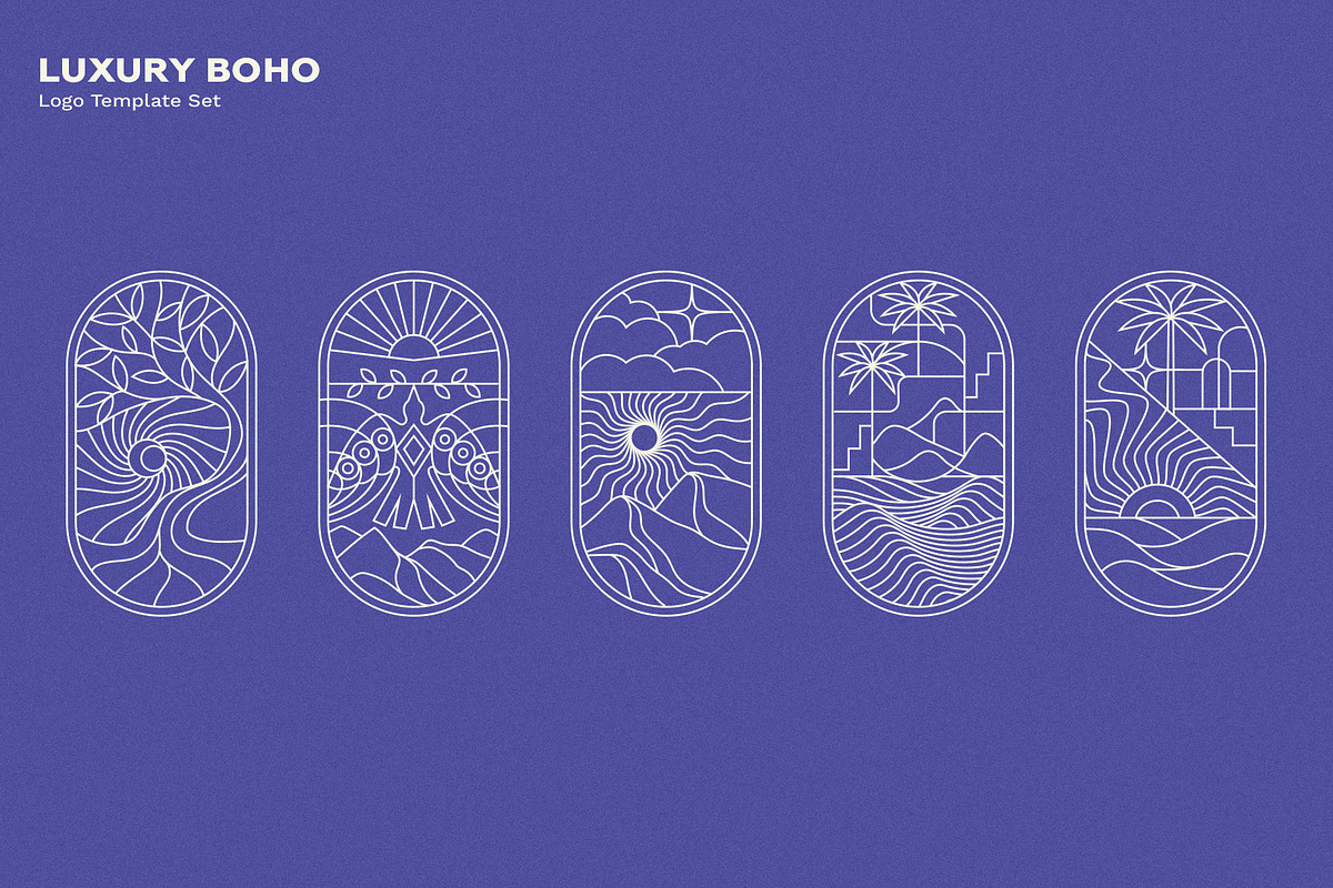 Luxury Bohemian Logo Template Set, a Branding & Logo Template by Studio_Byrsa (Photo 10 of 12)