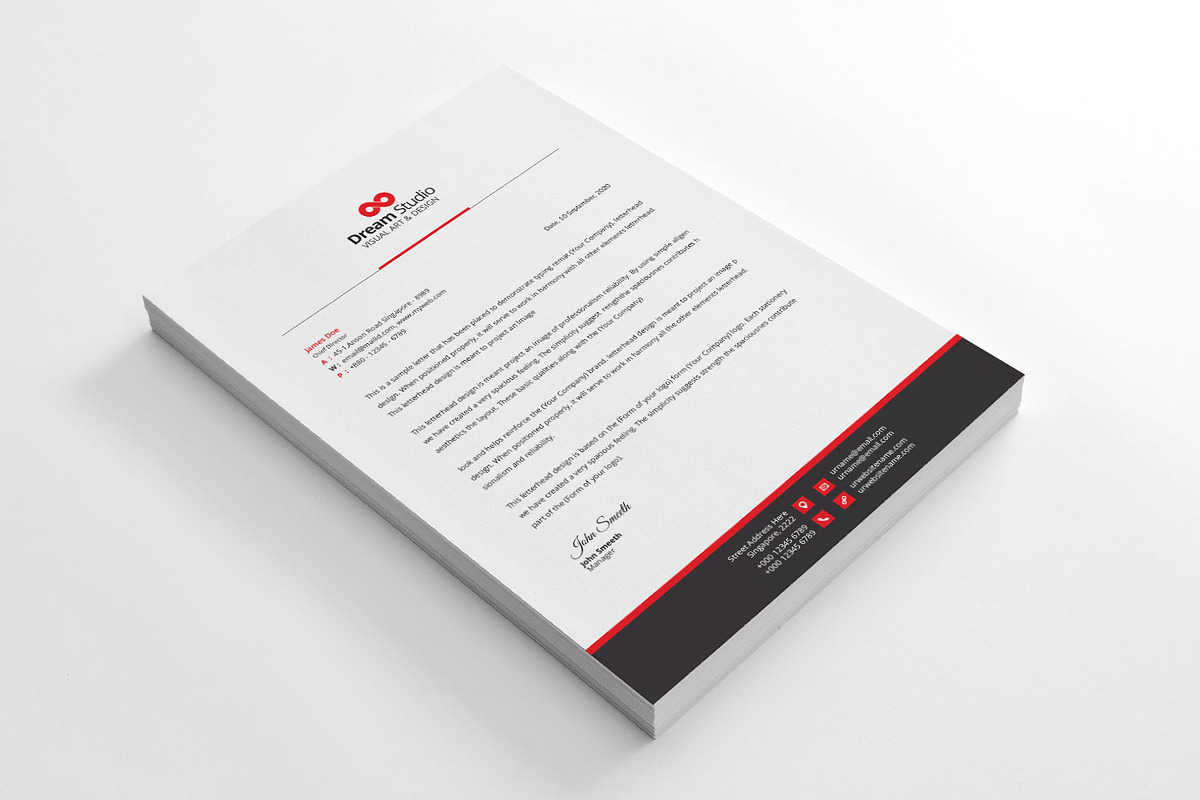 Letterhead, a Stationery Template by DreamStudio-eg (Photo 5 of 5)
