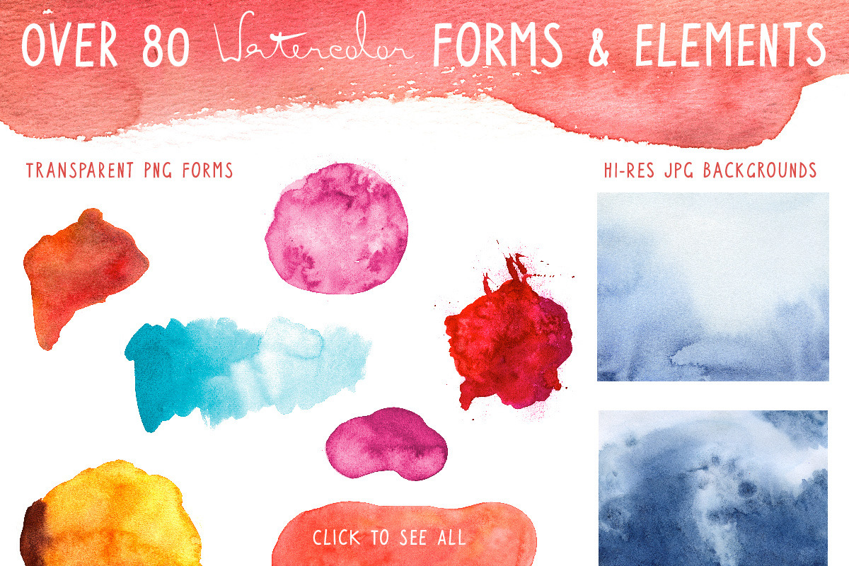 Watercolor Textures Pack, a Texture Graphic by Julia Bausenhardt (Photo 2 of 2)