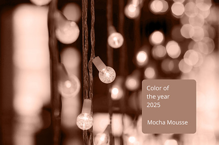 Trendy color of year 2025 - Mocha Mousse. Abstract Background