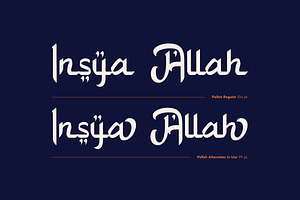 Pelloh - Arabic Font Style