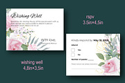 Greeting card with Pink Rose, an Invitation Template by Digital illustration shop (Thumbnail 5 of 5)