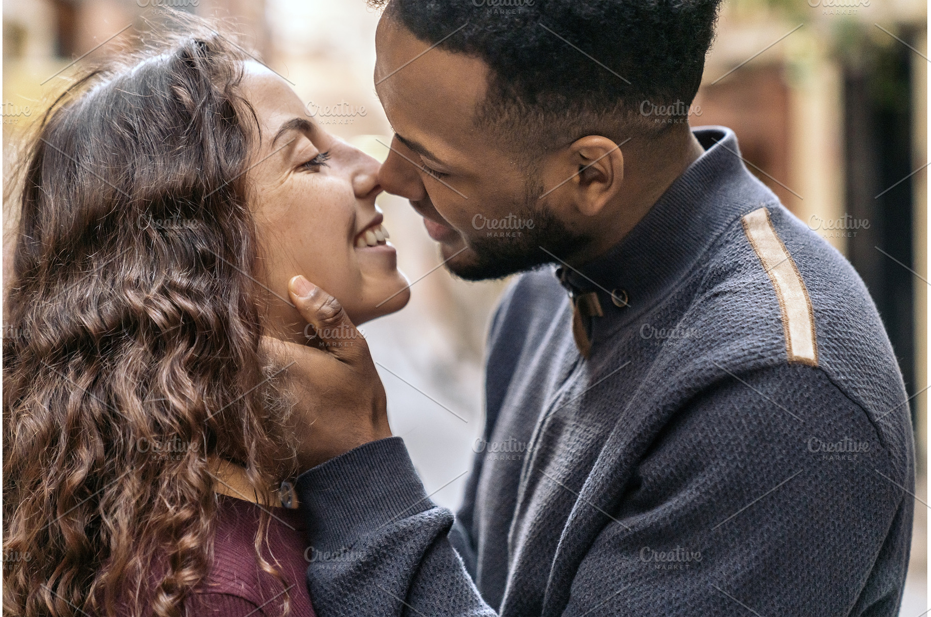 Happy Young Interracial Couple, a Person Photo by nunezimage