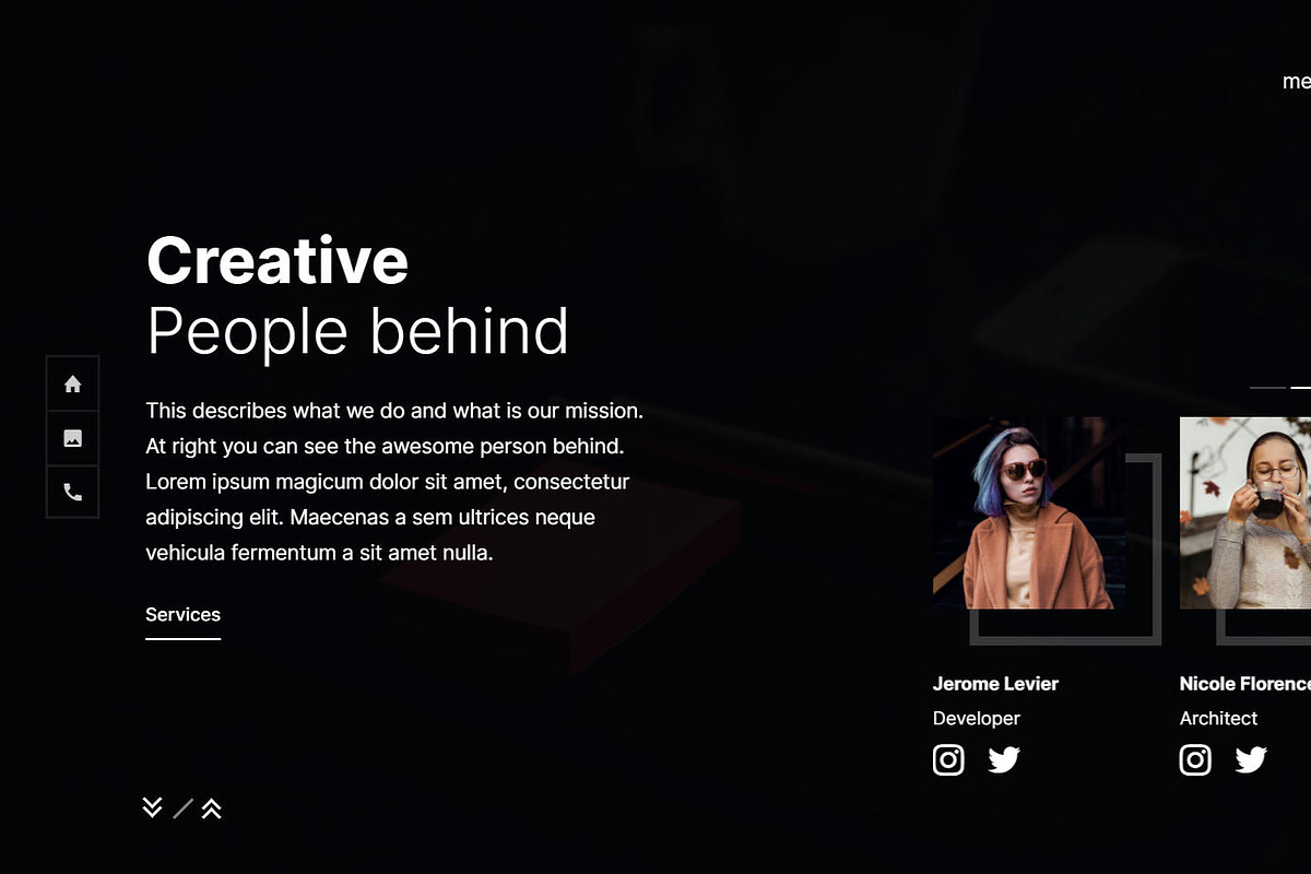 Flux - Creative Portfolio Website, a HTML Template by mivfx (Photo 3 of 5)
