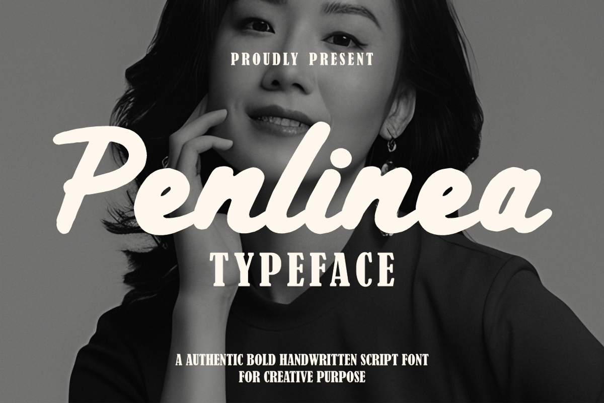 Penlinea Modern Brush Script Font, a Script Font by PutraCetol Studio (Photo 1 of 5)