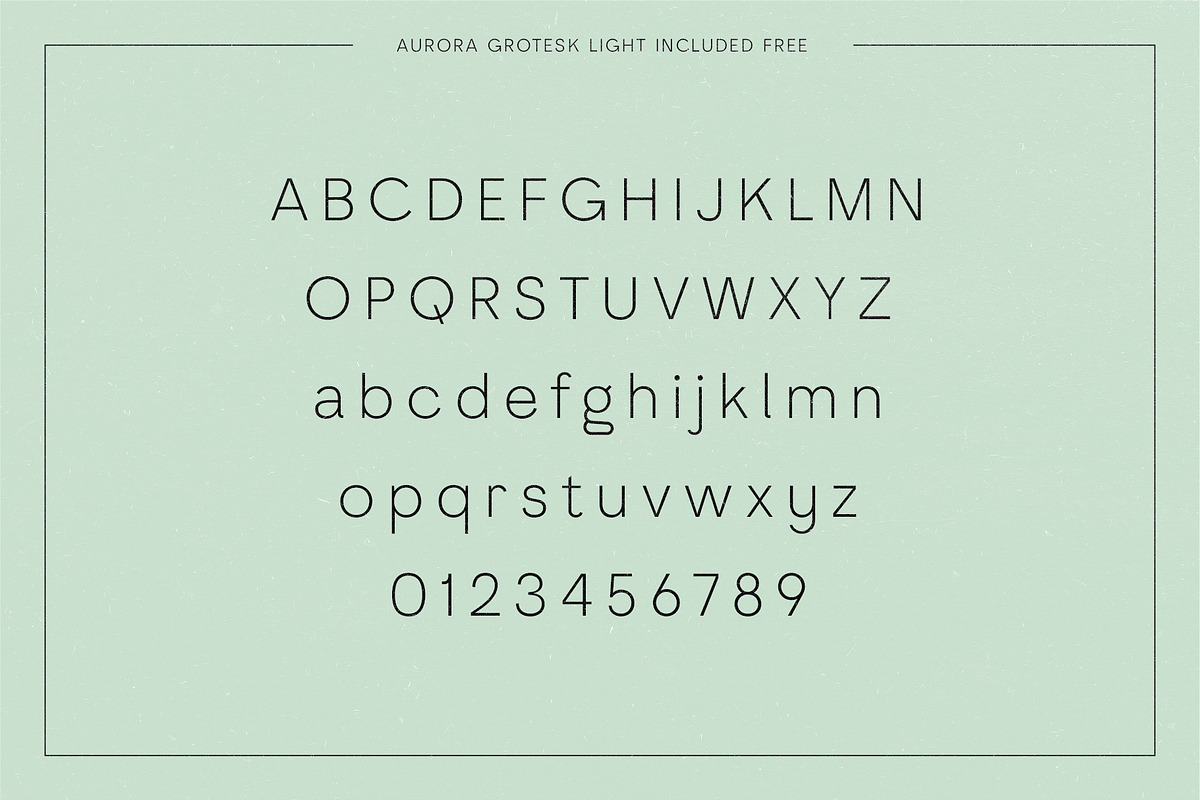 Adagio Decorative Ligature Font Duo, a Sans Serif Font by Studio Aurora (Photo 12 of 12)