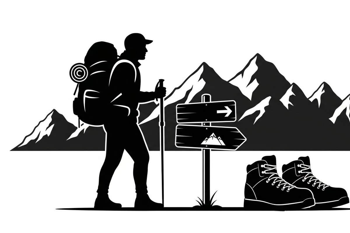 Hiking Adventure Silhouette Bundle, an Illustration by yasushie (Photo 31 of 51)