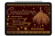 Couture Brushes for Procreate, a Brush Add-On by FaeryDesign (Thumbnail 2 of 19)