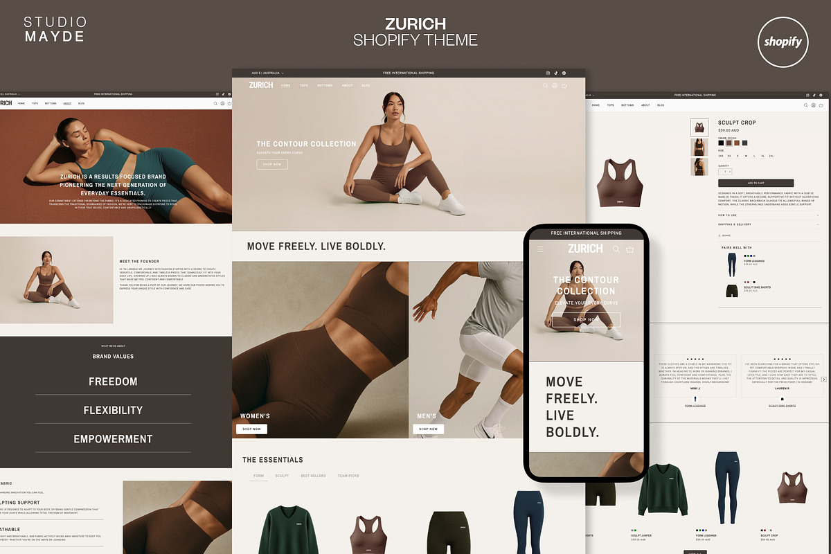 ZURICH 2.0 | Shopify Theme, a Websites & App Template by Studio Mayde (Photo 1 of 9)