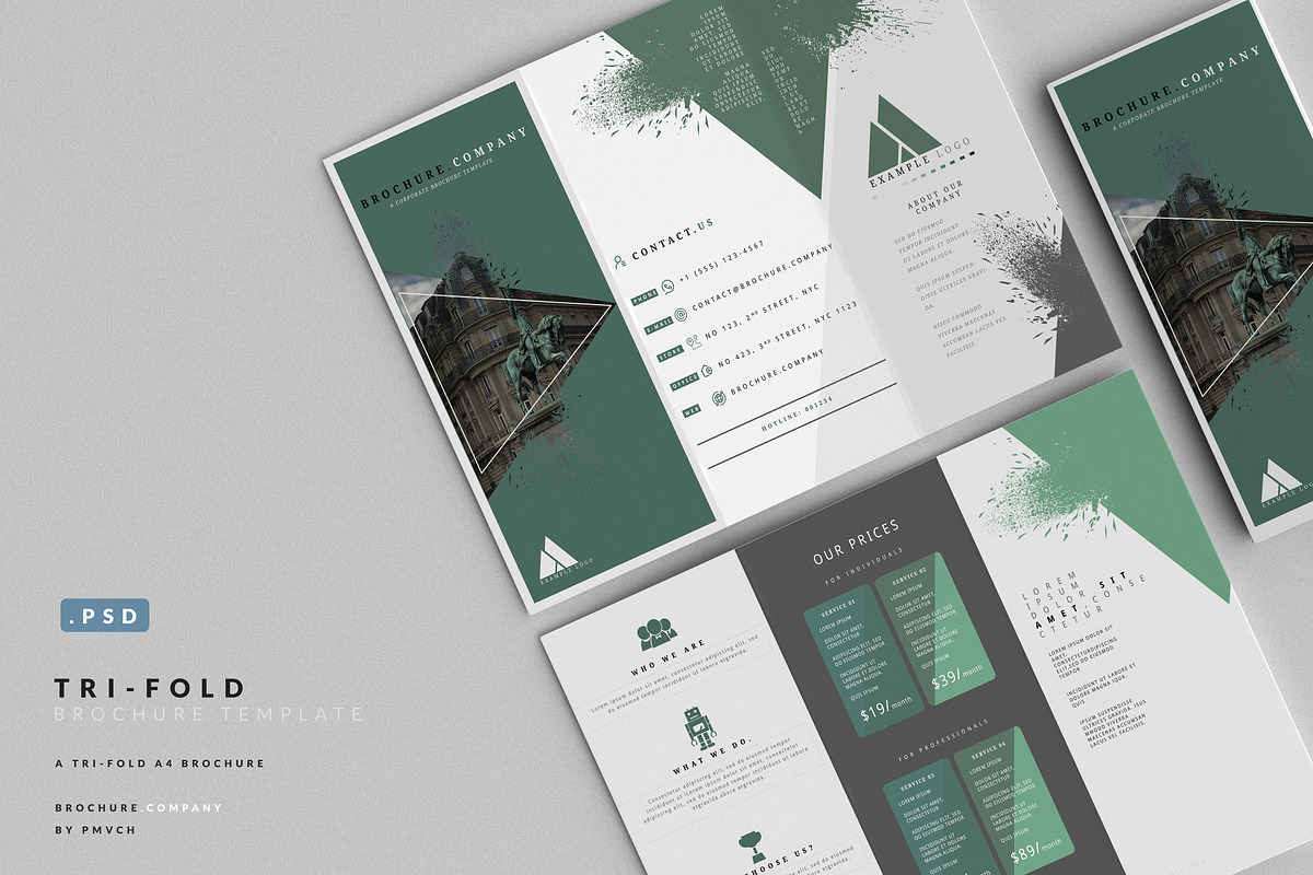 Corporate Tri-Fold Brochure Template, a Brochure Template by pmvch (Photo 1 of 3)