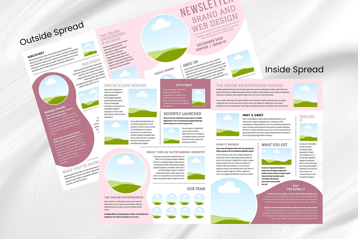 Canva Business Newsletter Template, a Print Template by PixelCraft (Photo 12 of 16)