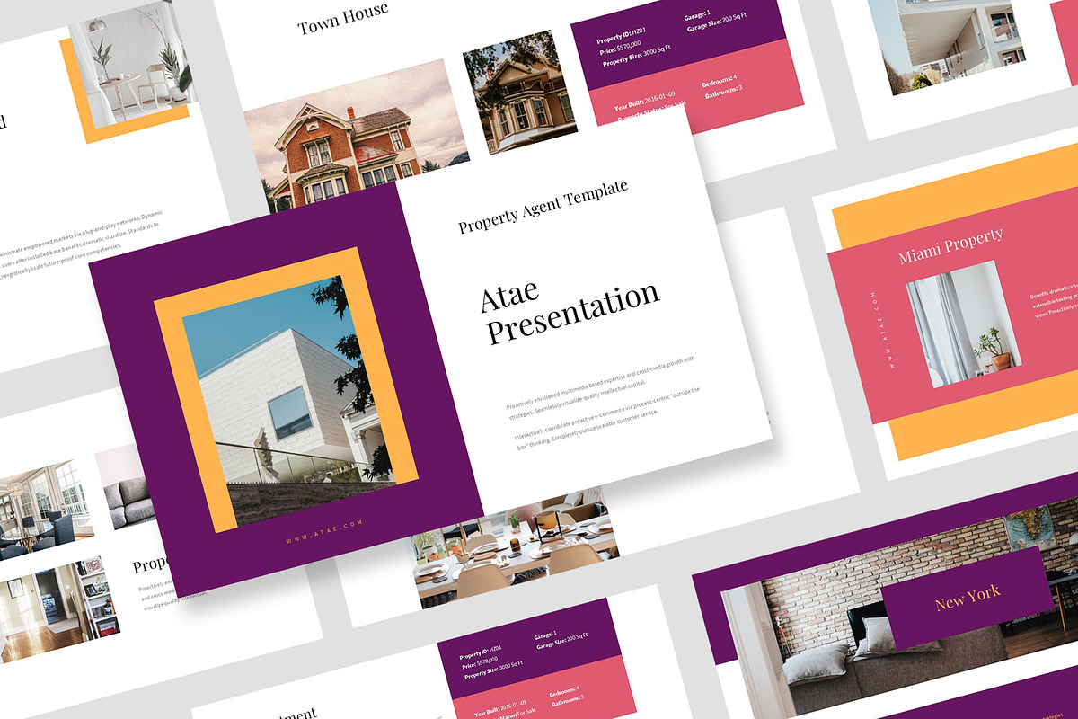 Atae : Property Agent Powerpoint, a Presentation Template by Punkl Camp (Photo 1 of 16)
