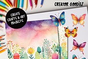 Colorful Butterflies Clipart Set, an Animal Illustration by Creator Goodies (Thumbnail 7 of 7)