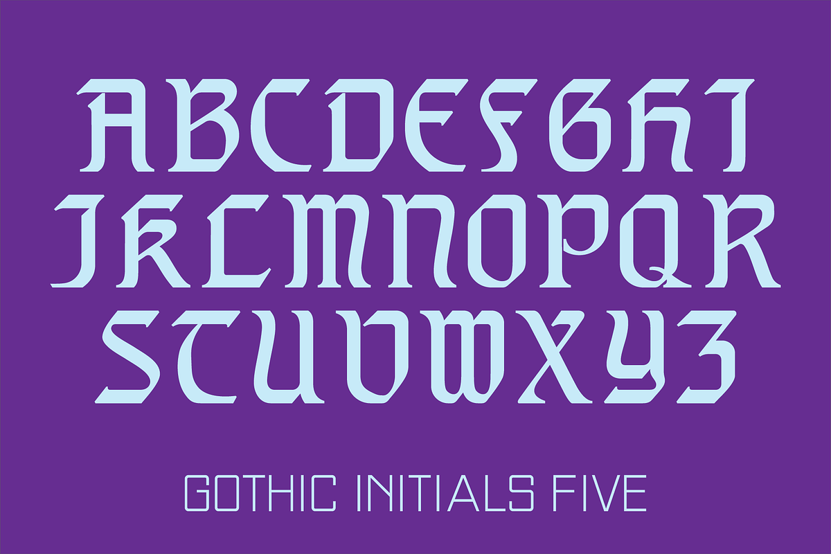 Gothic Initials Fonts Collection, a Font by GG Design (Photo 11 of 19)