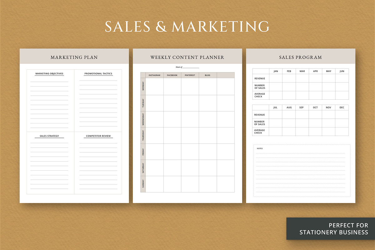 Business planner, a Stationery Template by Anatartan Design (Photo 5 of 7)