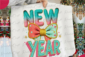 New Year Yarn Crochet PNG, an Illustration by OK Design