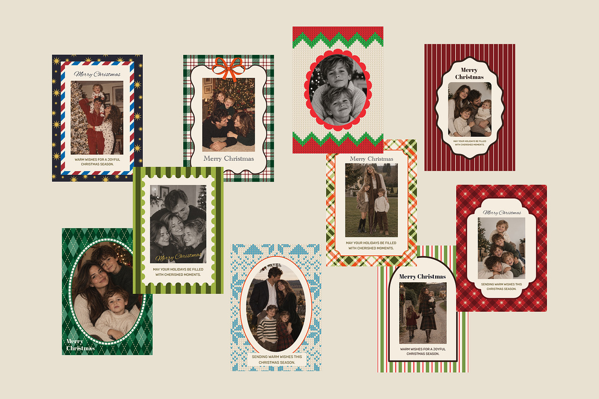 Cozy Christmas Patterns & Frames, a Pattern Graphic by AnnArt (Photo 5 of 9)