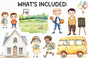 School Life Clipart Bundle, an Illustration by PassionPNGcreation (Thumbnail 6 of 11)