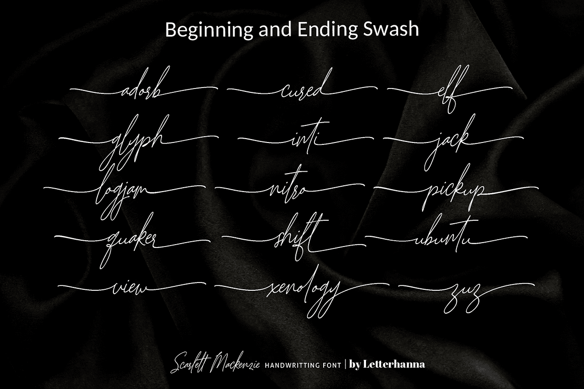 Scarlett Mackenzie Handwriting Font, a Handwritten Font by Letterhanna Studio (Photo 16 of 20)