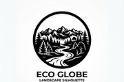 60 Eco Globe Landscape Silhouette, a Technology Illustration by Amazin_art (Thumbnail 17 of 29)