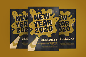 New Year Flyer, a Flyer Template by Tokosatsu