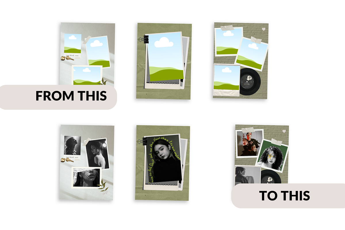 Canva Instagram Templates Vintage, a Social Media Template by Wicked Creative (Photo 15 of 20)