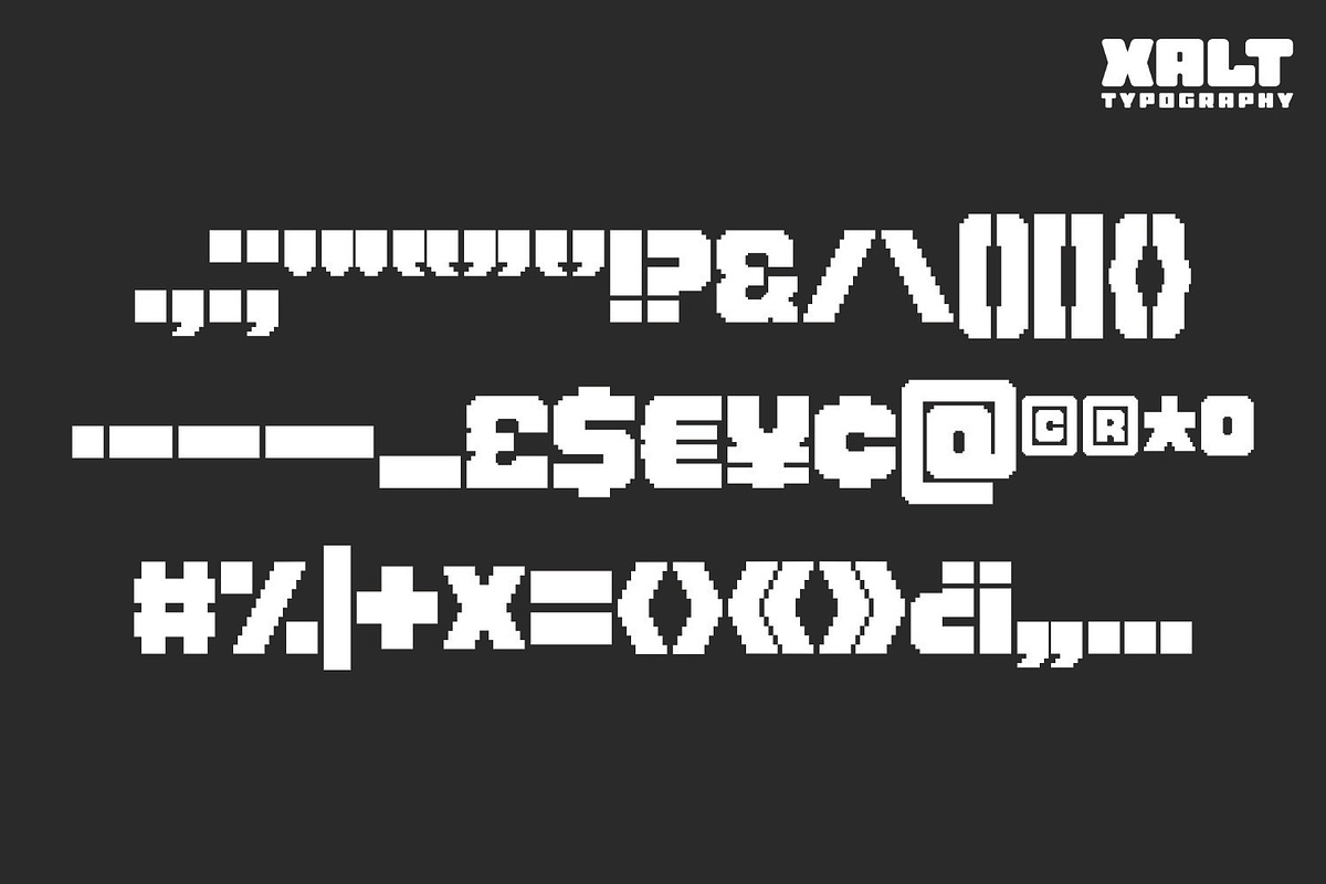 Pixel Hype – Bold Pixel Display Font, a Sans Serif Font by XALT Typography (Photo 4 of 6)