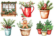 Christmas Indoor Gardening Clipart, an Illustration by Designking (Thumbnail 3 of 4)
