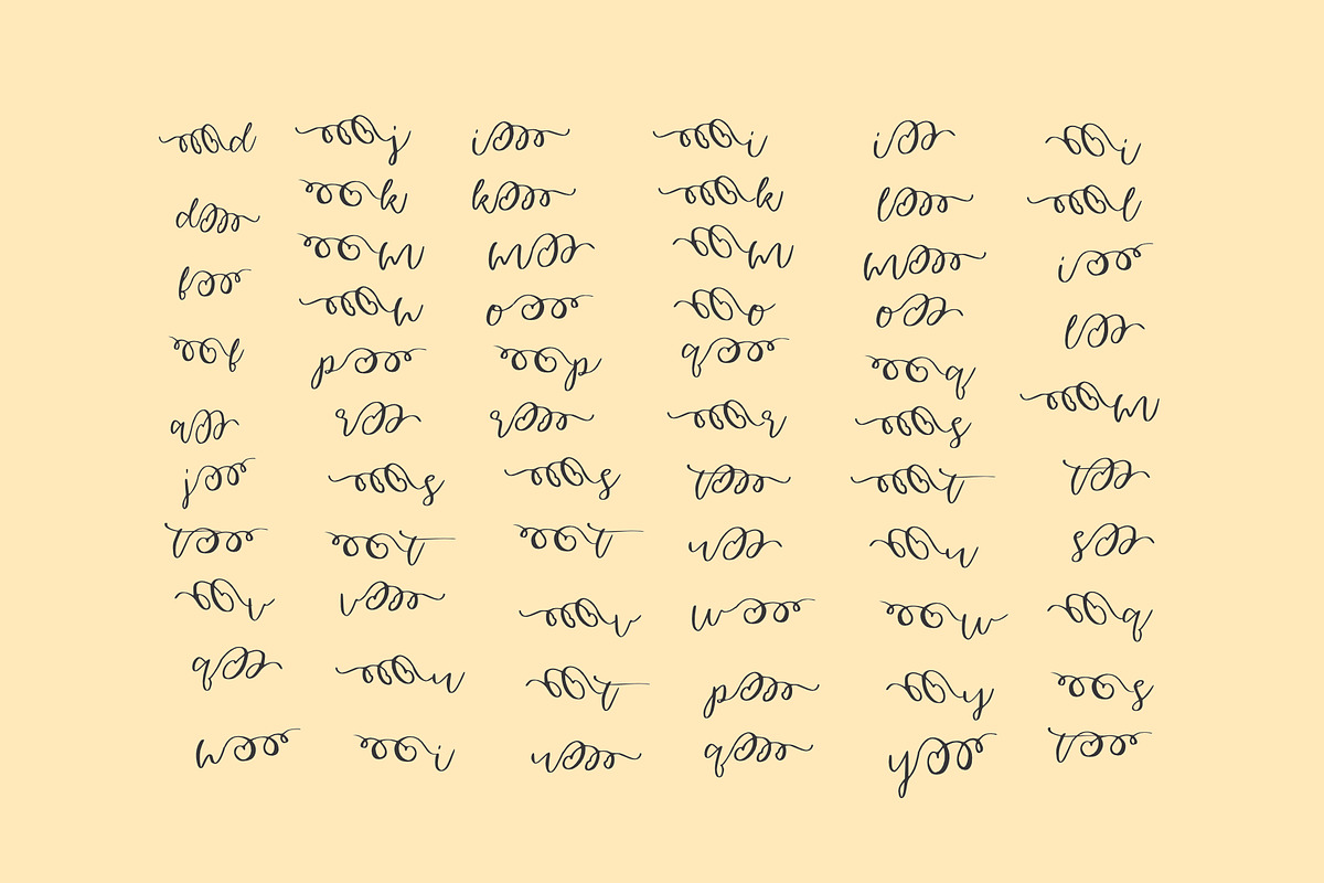 woman beauty calligraphy, a Script Font by Mariyana (Photo 8 of 10)